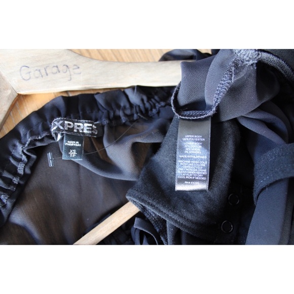 Express Sheer Long Sleeve Thong Bodysuit - Picture 9 of 9